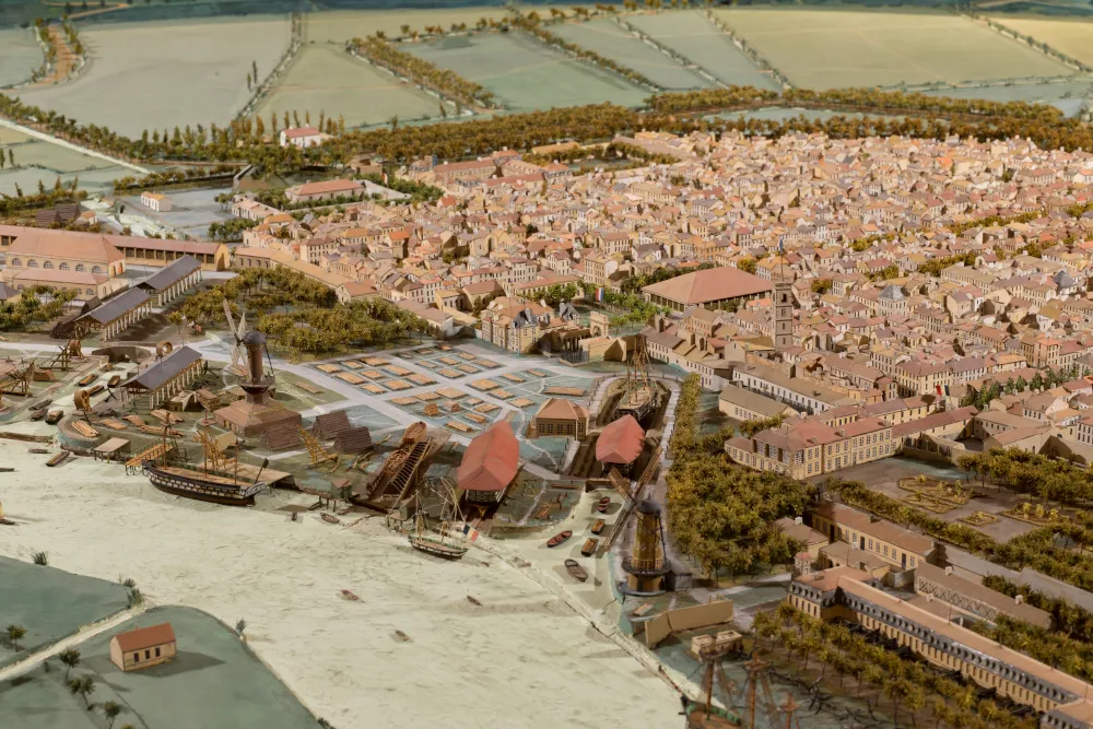 Gros plan sur le plan relief