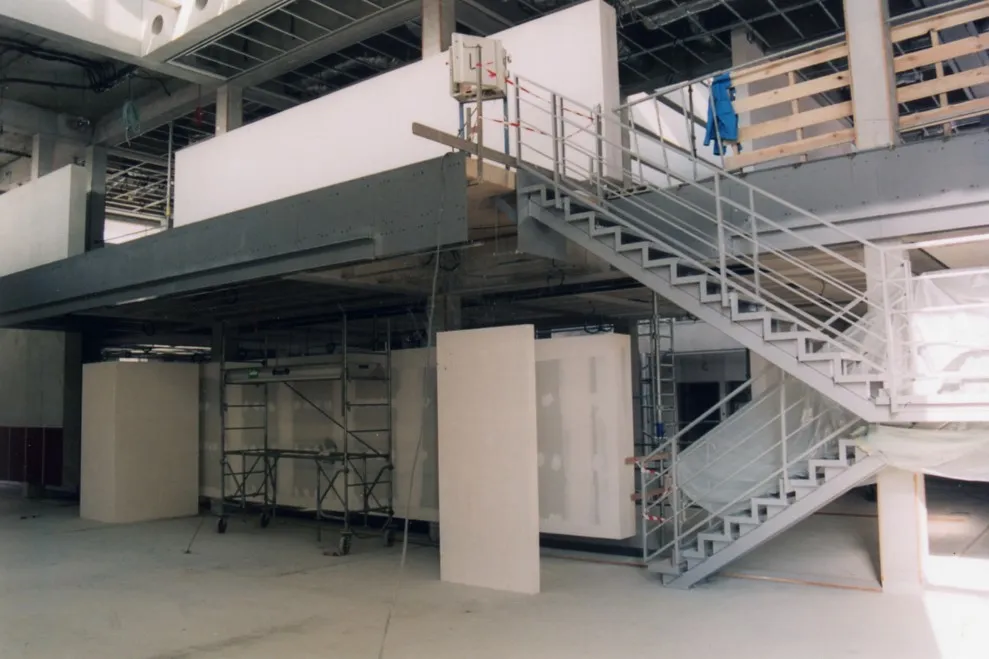 Chantier de restauration Hèbre Photo d'archive