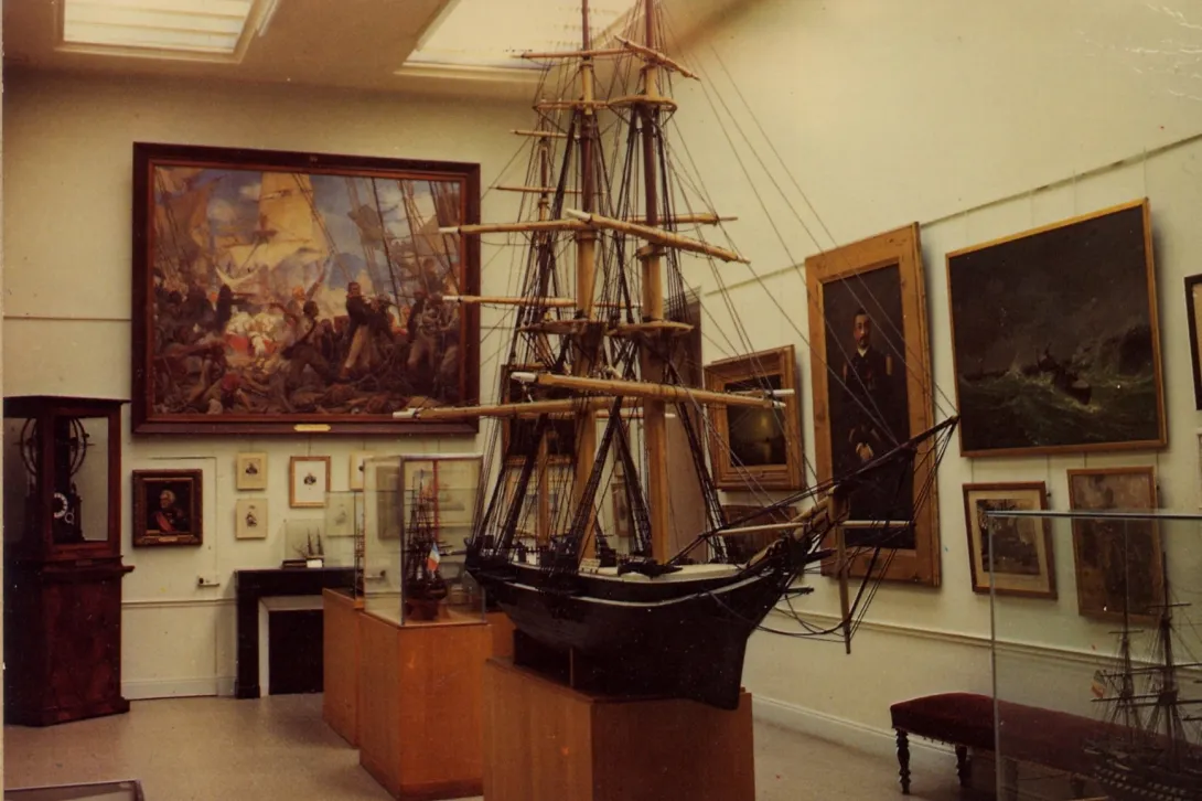 Salle de peinture Galerie Auguin photo d'archive