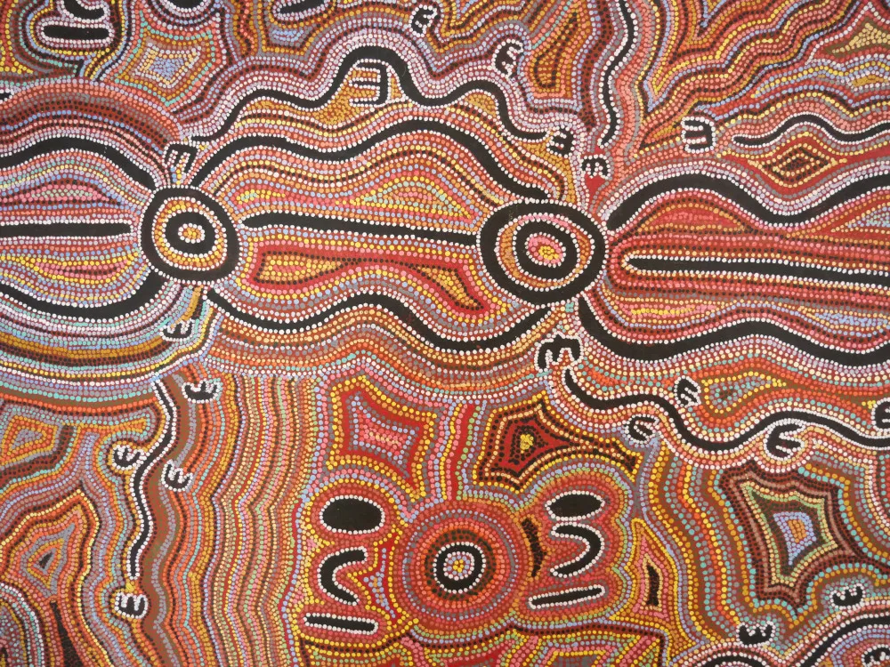 Tableau Aborigene très colloré